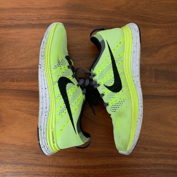 Nike Flyknit One Neon Yellow Sneakers 7.5 - Picture 7 of 9